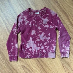 Acid Wash Long Sleeve Sweatshirt